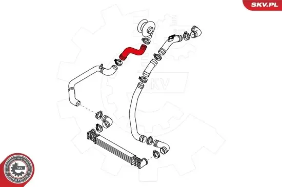 Ladeluftschlauch mitte ESEN SKV 24SKV151 Bild Ladeluftschlauch mitte ESEN SKV 24SKV151
