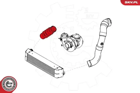 Ladeluftschlauch ESEN SKV 24SKV153 Bild Ladeluftschlauch ESEN SKV 24SKV153