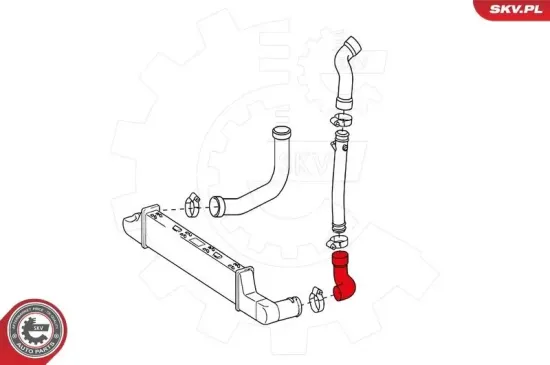 Ladeluftschlauch vorne links ESEN SKV 24SKV171 Bild Ladeluftschlauch vorne links ESEN SKV 24SKV171