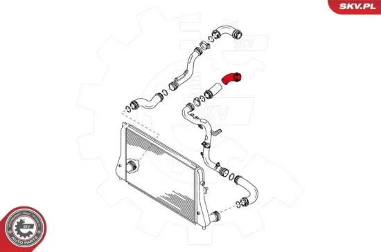 Ladeluftschlauch hinten rechts ESEN SKV 24SKV176 Bild Ladeluftschlauch hinten rechts ESEN SKV 24SKV176