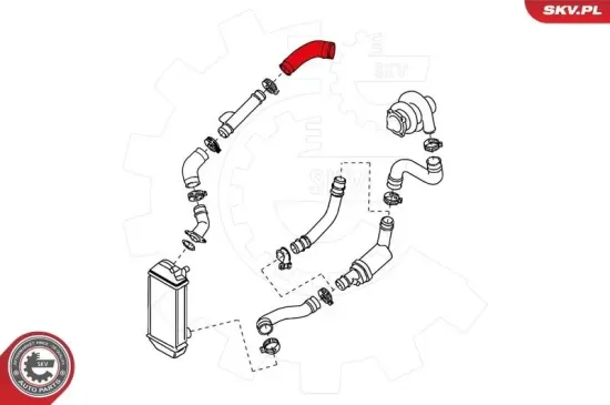 Ladeluftschlauch ESEN SKV 24SKV187 Bild Ladeluftschlauch ESEN SKV 24SKV187