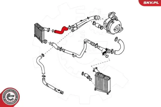 Ladeluftschlauch rechts Mitte ESEN SKV 24SKV195 Bild Ladeluftschlauch rechts Mitte ESEN SKV 24SKV195