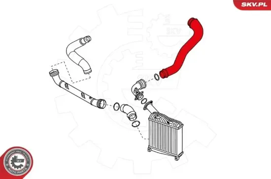 Ladeluftschlauch vorne links ESEN SKV 24SKV196 Bild Ladeluftschlauch vorne links ESEN SKV 24SKV196