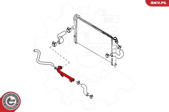 Kühlmittelrohrleitung Vorderachse ESEN SKV 24SKV200 Bild Kühlmittelrohrleitung Vorderachse ESEN SKV 24SKV200