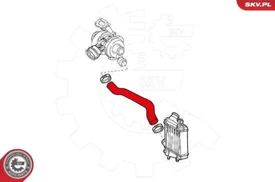 Ladeluftschlauch vorne rechts ESEN SKV 24SKV208 Bild Ladeluftschlauch vorne rechts ESEN SKV 24SKV208