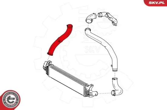 Ladeluftschlauch vorne rechts ESEN SKV 24SKV213 Bild Ladeluftschlauch vorne rechts ESEN SKV 24SKV213