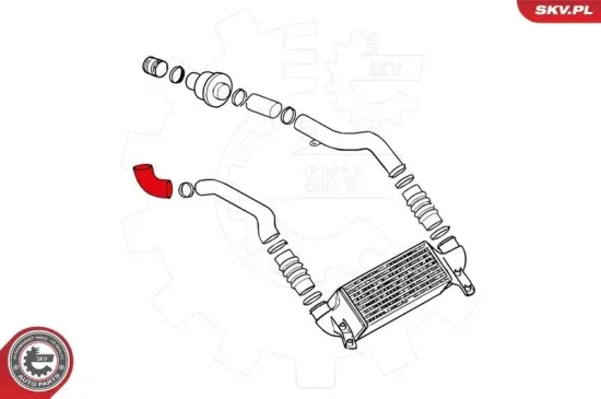 Ladeluftschlauch hinten rechts ESEN SKV 24SKV218 Bild Ladeluftschlauch hinten rechts ESEN SKV 24SKV218