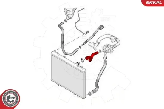 Kühlerschlauch ESEN SKV 24SKV233 Bild Kühlerschlauch ESEN SKV 24SKV233