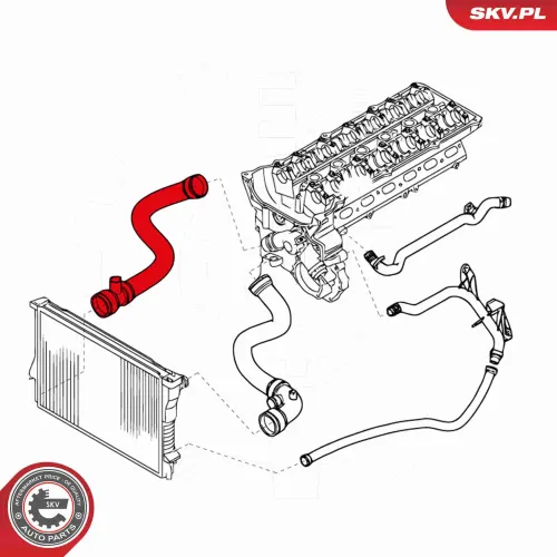 Kühlerschlauch ESEN SKV 24SKV238 Bild Kühlerschlauch ESEN SKV 24SKV238