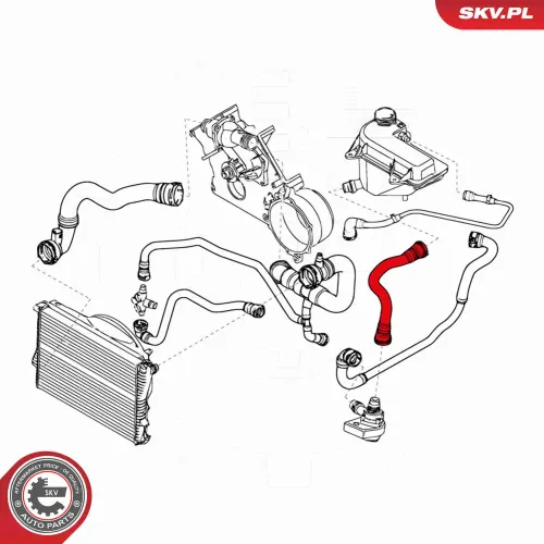 Kühlerschlauch ESEN SKV 24SKV276 Bild Kühlerschlauch ESEN SKV 24SKV276