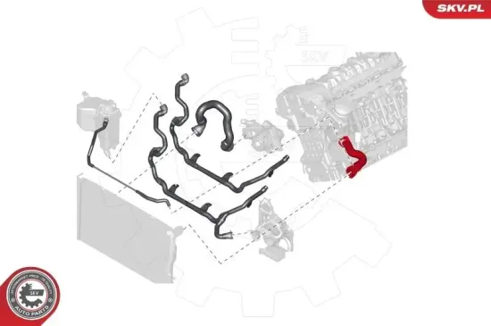 Kühlerschlauch oben ESEN SKV 24SKV279 Bild Kühlerschlauch oben ESEN SKV 24SKV279