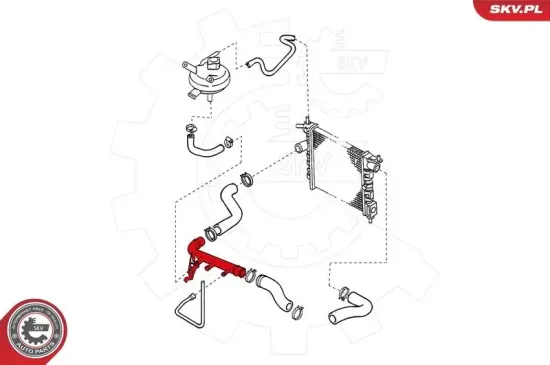 Kühlerschlauch ESEN SKV 24SKV283 Bild Kühlerschlauch ESEN SKV 24SKV283
