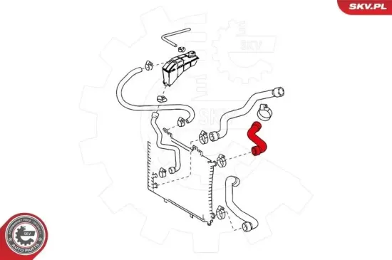 Kühlerschlauch ESEN SKV 24SKV296 Bild Kühlerschlauch ESEN SKV 24SKV296