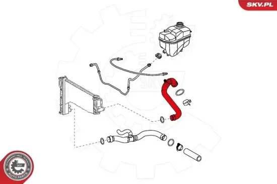Kühlerschlauch oben ESEN SKV 24SKV299 Bild Kühlerschlauch oben ESEN SKV 24SKV299