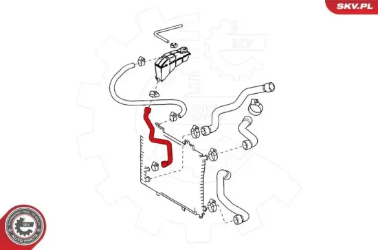 Kühlerschlauch vorne rechts ESEN SKV 24SKV300 Bild Kühlerschlauch vorne rechts ESEN SKV 24SKV300
