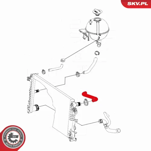 Kühlerschlauch ESEN SKV 24SKV303 Bild Kühlerschlauch ESEN SKV 24SKV303