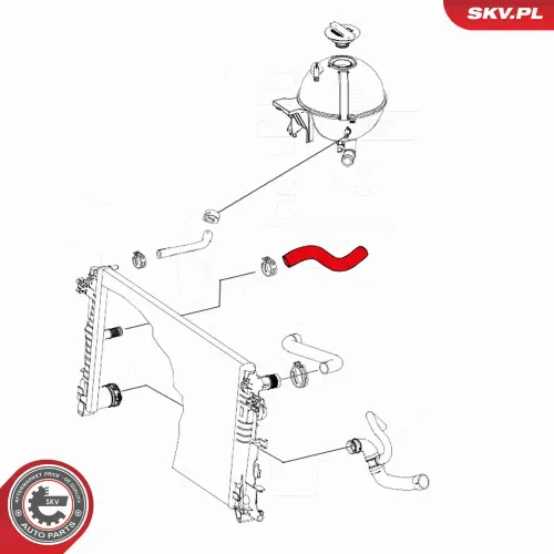 Kühlerschlauch ESEN SKV 24SKV305 Bild Kühlerschlauch ESEN SKV 24SKV305