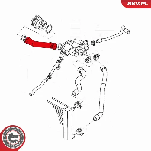 Kühlerschlauch ESEN SKV 24SKV309 Bild Kühlerschlauch ESEN SKV 24SKV309