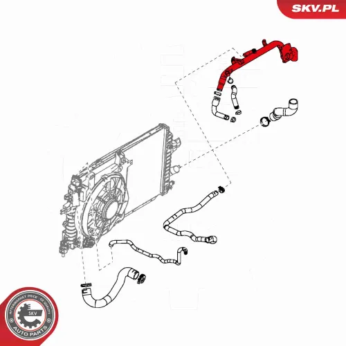 Kühlerschlauch Vorderachse ESEN SKV 24SKV310 Bild Kühlerschlauch Vorderachse ESEN SKV 24SKV310