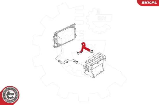 Kühlerschlauch Motorkühler ESEN SKV 24SKV316 Bild Kühlerschlauch Motorkühler ESEN SKV 24SKV316