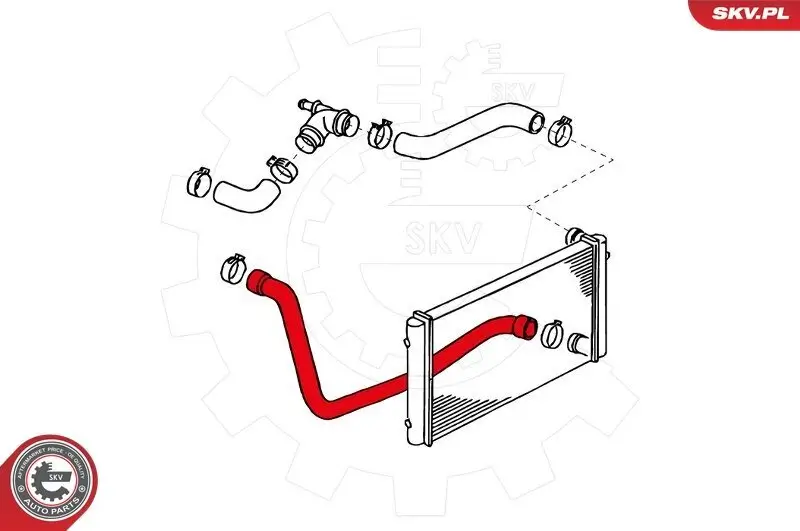 Kühlerschlauch unten ESEN SKV 24SKV317