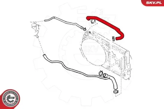 Kühlerschlauch oben ESEN SKV 24SKV318 Bild Kühlerschlauch oben ESEN SKV 24SKV318