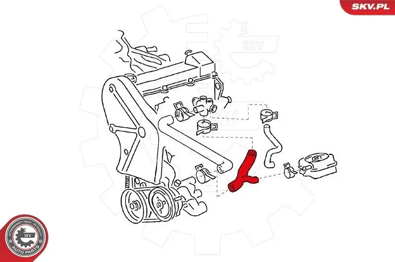 Kühlerschlauch ESEN SKV 24SKV326