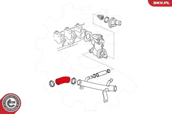 Kühlerschlauch ESEN SKV 24SKV332 Bild Kühlerschlauch ESEN SKV 24SKV332