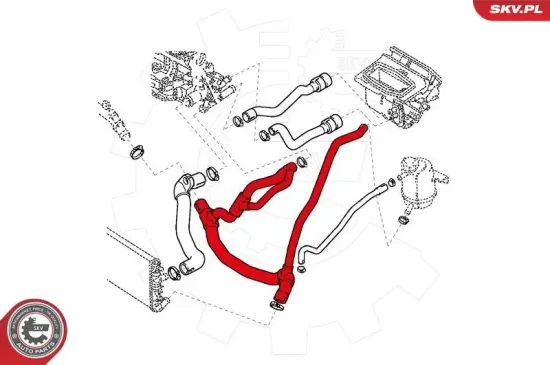 Kühlerschlauch ESEN SKV 24SKV337 Bild Kühlerschlauch ESEN SKV 24SKV337