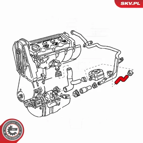 Kühlerschlauch ESEN SKV 24SKV366 Bild Kühlerschlauch ESEN SKV 24SKV366