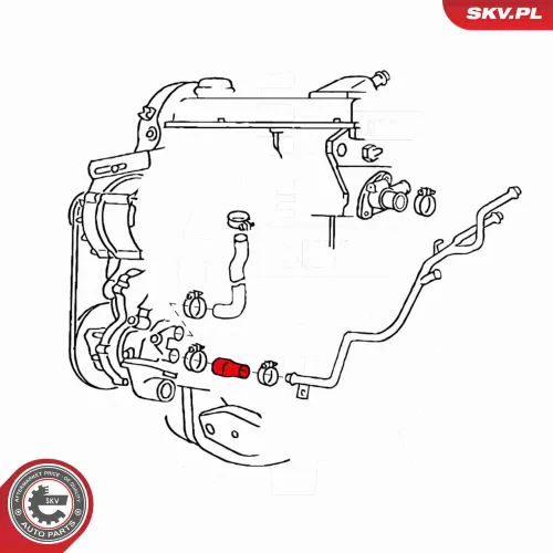 Kühlerschlauch ESEN SKV 24SKV367 Bild Kühlerschlauch ESEN SKV 24SKV367