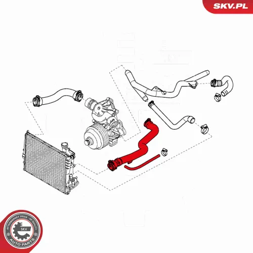 Kühlerschlauch oben ESEN SKV 24SKV373 Bild Kühlerschlauch oben ESEN SKV 24SKV373