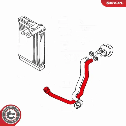 Kühlerschlauch ESEN SKV 24SKV374 Bild Kühlerschlauch ESEN SKV 24SKV374