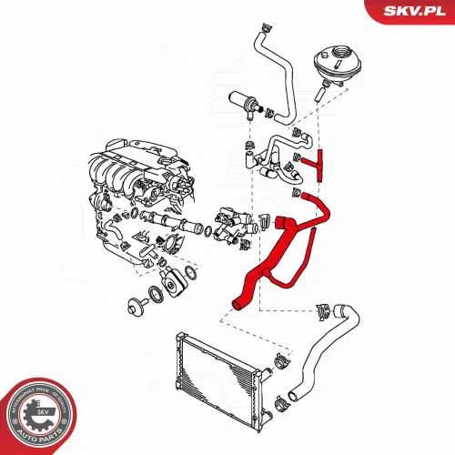 Kühlerschlauch ESEN SKV 24SKV375 Bild Kühlerschlauch ESEN SKV 24SKV375