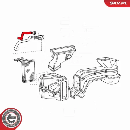 Kühlerschlauch ESEN SKV 24SKV376 Bild Kühlerschlauch ESEN SKV 24SKV376