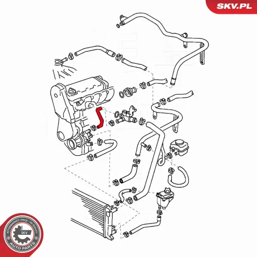 Kühlerschlauch ESEN SKV 24SKV378 Bild Kühlerschlauch ESEN SKV 24SKV378