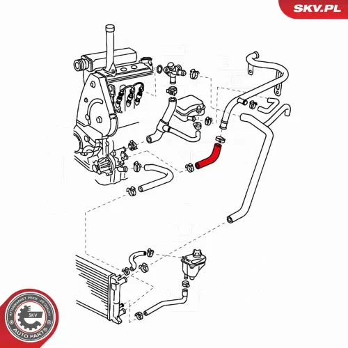 Kühlerschlauch ESEN SKV 24SKV379 Bild Kühlerschlauch ESEN SKV 24SKV379