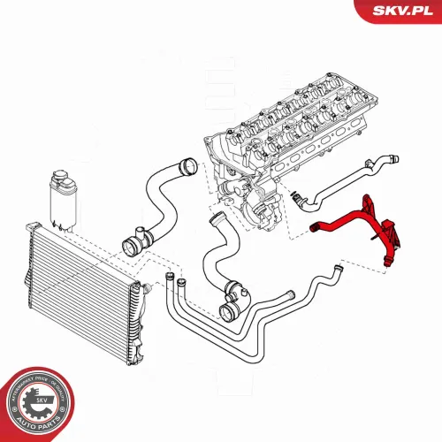 Kühlerschlauch ESEN SKV 24SKV388 Bild Kühlerschlauch ESEN SKV 24SKV388