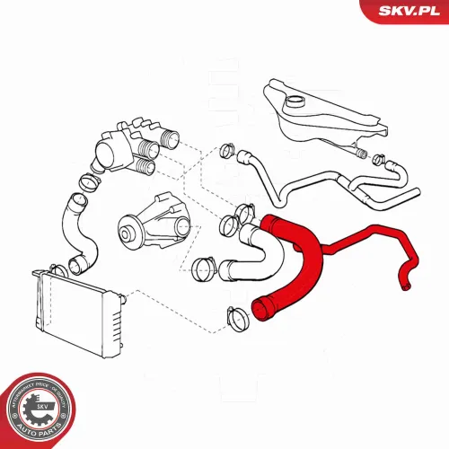 Kühlerschlauch oben ESEN SKV 24SKV390 Bild Kühlerschlauch oben ESEN SKV 24SKV390