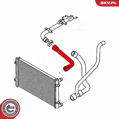 Kühlerschlauch Vorderachse ESEN SKV 24SKV391 Bild Kühlerschlauch Vorderachse ESEN SKV 24SKV391