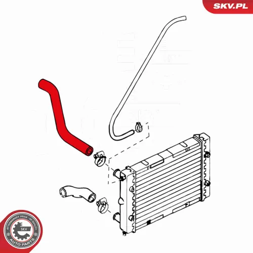 Kühlerschlauch ESEN SKV 24SKV393 Bild Kühlerschlauch ESEN SKV 24SKV393