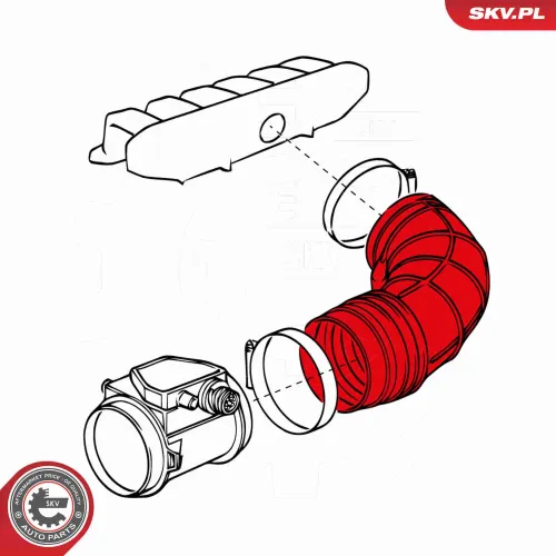 Ansaugschlauch, Luftfilter ESEN SKV 24SKV401 Bild Ansaugschlauch, Luftfilter ESEN SKV 24SKV401