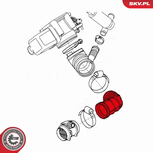 Ansaugschlauch, Luftfilter ESEN SKV 24SKV402 Bild Ansaugschlauch, Luftfilter ESEN SKV 24SKV402