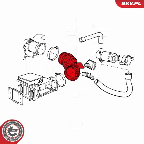 Ansaugschlauch, Luftfilter ESEN SKV 24SKV413 Bild Ansaugschlauch, Luftfilter ESEN SKV 24SKV413