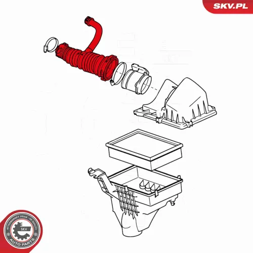 Ansaugschlauch, Luftfilter ESEN SKV 24SKV417 Bild Ansaugschlauch, Luftfilter ESEN SKV 24SKV417