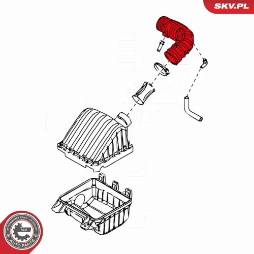 Ansaugschlauch, Luftfilter ESEN SKV 24SKV418 Bild Ansaugschlauch, Luftfilter ESEN SKV 24SKV418