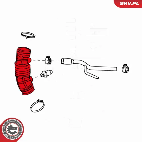 Ansaugschlauch, Luftfilter ESEN SKV 24SKV420 Bild Ansaugschlauch, Luftfilter ESEN SKV 24SKV420