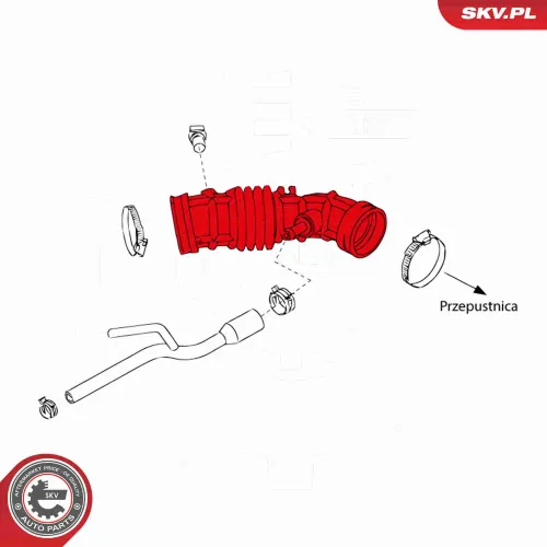 Ansaugschlauch, Luftfilter vorne rechts ESEN SKV 24SKV421 Bild Ansaugschlauch, Luftfilter vorne rechts ESEN SKV 24SKV421