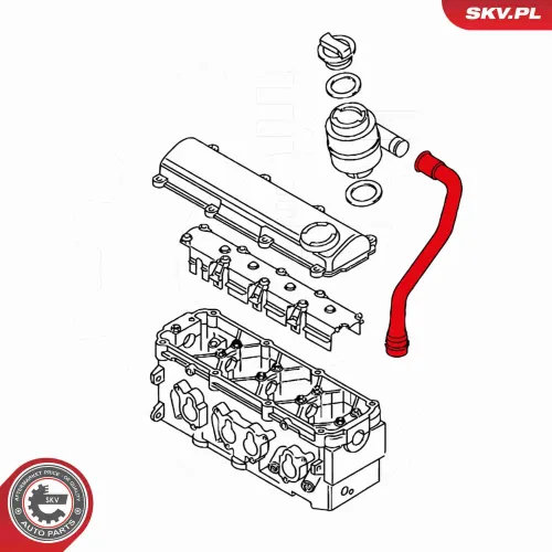 Schlauch, Kurbelgehäuseentlüftung ESEN SKV 24SKV427 Bild Schlauch, Kurbelgehäuseentlüftung ESEN SKV 24SKV427