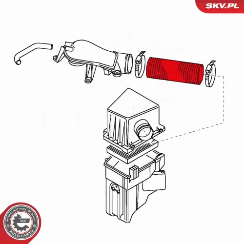 Ansaugschlauch, Luftfilter ESEN SKV 24SKV429 Bild Ansaugschlauch, Luftfilter ESEN SKV 24SKV429